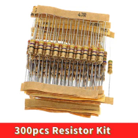 300pcs Resistor Kit 1W 5% 30values X 10pcs Carbon Film Resistance 0.1-750 ohm Set