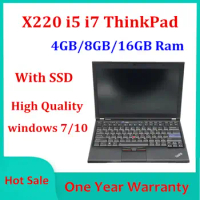 2021 Hot ! For Lenovo ThinkPad X220 i5 2410M i7 2620M 4gb/8gb/16gb Ram SSD 12.5" Camera Win7 Win10 Diagnosis Computer PC Tablet