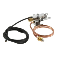 Replace Propane Gas Pilot Burner Assembely Thermocouple &amp; Tubing&amp; Spark Ignitor Brass Wire for Henny Penny Rheem LP Water Heater