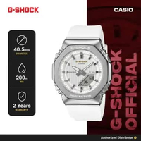G-Shock G-STEEL Solar Tough Jam Tangan Analog Digital Wanita GM-S2110SH-7ADR Original White Resin St