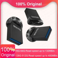 SanDisk CZ430 32GB 16GB Ultra Fit 64GB USB 3.1 Flash Drive Up To 130MB/s Read 128GB mini Pen Drive high Speed USB 3.1 USB Stick