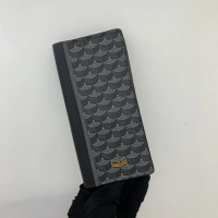 PRE-OWNED FAURE LE PAGE BLACK WALLET LONG BIFOLD WALLET(RUUL/QUUNZ)