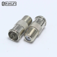 2pcs Inch Coax F Female jack to Male Plug Connector TV Antenna Connector