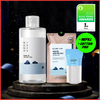 [+Refill/Cotton pad] ROUND LAB 1025 Dokdo Toner 200ml Refill Set