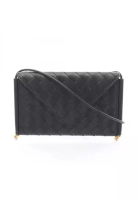 BOTTEGA VENETA Pre-Loved BOTTEGA VENETA Intrecciato Phone Pouch Shoulder bag leather black