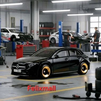 Hot Wheels Mainline 19 Mercedes Benz A Class Hitam IWC Racing Compact Kings - Original