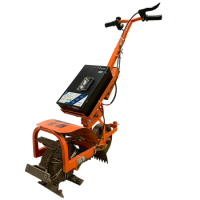 Electric weeding machine, small and multifunctional ditching and loosening soil for farmland, hand pushed agricultural