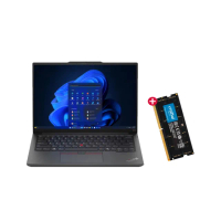 【ThinkPad 聯想】+16G記憶體組★14吋Ultra 5 Ai商用輕薄筆電(E14/Ultra 5-125H/16G可擴充/512G SSD/W11H)