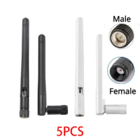 5Pcs 2.4G Antenna with SMA Male 3dBi Omni WIFI Antenna with RP SMA male Female plug connector for wireless router antenna wi-fi