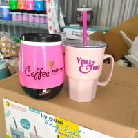 2món(1ca trứng 500ml +1ly quai nhựa 550ml)