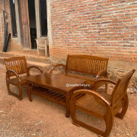 Kursi Tamu Sedan Kayu Jati Minimalis Elegan Set Asli Kota Jepara Kursi Becak Jadul Mewah Dokar