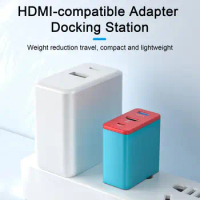 Lightweight Docking Station Professional Port Replicator Multifunctional Replacement HDMI-compatible Adapter Docking Station
