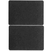 2 Pcs Blender Mobile Mat Countertop Protective Pad Drying Kitchen Mats Slide Airfryer Supplies Simple