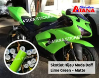 Skotlet Hijau Muda Glossy Doff Light Tea Tree Lime Apple Green Pastel Daun Pupus Ninja Kilap Dop Met