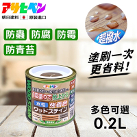 【日本Asahipen】新水性室內外護木漆 0.2L