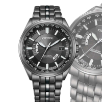 【CITIZEN 星辰】GENTS 光動能 電波對時腕錶-43m(CB0294-54E)