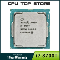 INTEL Core i7 8700T 2.4GHz Six-Core Twelve-Thread CPU Processor 12M 35W LGA 1151