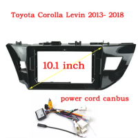 For Toyota Corolla Levin Auris 2014-2016(10.1Inch)Car Radio Fascias Android MP5 Stereo Player 2 Din Head Unit Panel Dash Frame