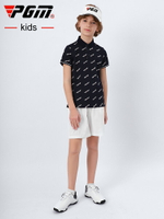 PGM 2021新品男童高爾夫衣服短袖T恤夏季青少年運動上衣速干服裝