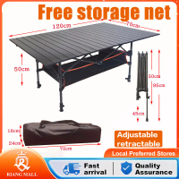 Outdoor Table Folding Camping Picnic Table Aluminium Portable Foldtable Table Egg Roll BBQ Table Mej