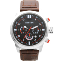 RHYTHM 日本麗聲 三眼計時手錶-48mm(SI1602L01)