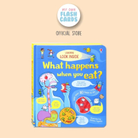 Usborne Look Inside What Happens When You Eat Imported Book Buku Edukasi Impor Anak Hard Cover Pages