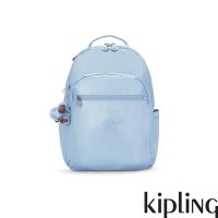 Kipling 金屬淡藍機能手提後背包-SEOUL