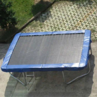 17ft rectangular cheap square trampoline with safety net