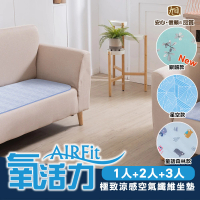 日本旭川 AIRFit氧活力極致涼感支撐空氣坐墊-1+2+3人座-多款可選(坐墊涼墊省電透氣坐墊可水洗)