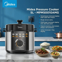 【Promo Besar Hari Raya Kurban】Midea Digital Pressure Cooker 5L - MPM50010AMG - Panci Presto - Membag