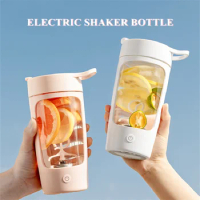 Rechargeable Electric Shaker Bottle Protein Powder Fitness Shaker 650ML Automatic Mixing Tumbler Stirring Mug Milkshake Blender