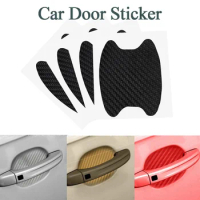 Car Stickers Anti Scratch Car Door Handle Carbon Fiber Protector Automobiles Handle Protection Film Exterior Styling Accessories