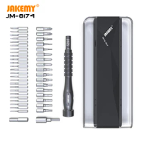 JAKEMY New Item 45 in 1 Original Precision Screwdriver Bits Tool Set with Strong Magnetism for Telephone Laptop TV Tablet Repair