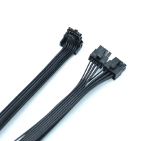 5pcs/lot Dual 8 Pin to 16 Pin 12+4 Pin Male to Male PCIe 5.0 12VHPWR Cable for Seasonic Modular PSU