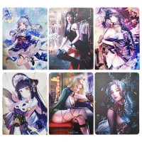 Goddess Story DIY Over-oiled metal cards Marin Beelzebul Bronzing collection Game cards Anime characters Christmas Birthday gift