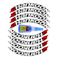Permanent Rubber Tire Lettering Sticker HANKOOK 3d Waterproof Auto Personalized Car Styling Wheel Label Car Tire Wheel Sticker