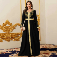 Women's long dress, robe, evening gown, black dress, fashionable women's dress