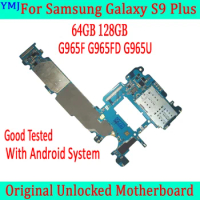 64g/128g For Samsung Galaxy S9 G960F G960U G960FD &amp; S9 Plus G965F G965U G965FD Original Motherboard Original Unlock Logic Board