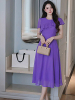 [MIỄN SHIP] MDU4212 Váy Tơ Óng 2 Lớp - Dáng Váy Xếp Tầng Sang Trọng Cuốn Hút Dành Cho Nữ Women Dress