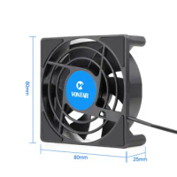 Silent Fan with Three Speeds Usb Mini Fan 2000rpm Sleeve Bearing Computer Fan for Android Tv Box Router Mute Heat Dissipation