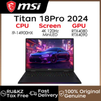 MSI Gaming Laptops MSI Titan 18 Pro 2024 Intel Core I9-14900HX RTX4080/RTX4090 18“ 4K 120Hz Mini Led SSD 2T/4T SSD Notebook PC