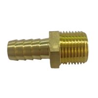 1/8H 3/16" 5/16" 5/8" -3/4H Inch Hose Barb 1/8" 1/4" 3/8" 1/2" 3/4" NPT Male Threaded Tail Brass Pipe Fitting Connector Niipple