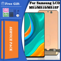 Super AMOLED 6.7'' Display For Samsung M51 LCD Display Touch Screen Digitizer Assembly For Samsung M51 M515 M515F LCD