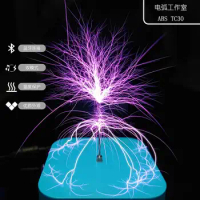 Musical Tesla Coil 3.0 Bluetooth Artificial Lightning ABS Protective Case Palm Tesla Coil Voltage Pulse Arc Generator