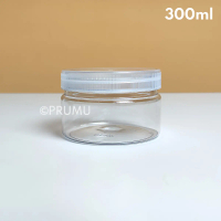 PRUMU Toples Plastik Bening 300ml - Toples Tabung - Toples Kue - Luna