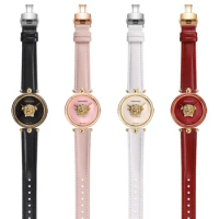 Suitable For Versace PALAZZO Watch Strap Medusa VECQ00218 518 318 Notched Genuine Leather Watch Band Women 18mm