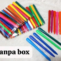 (Tanpa Box) Crayon Anti Kotor Tidak Mudah Patah isi 24 Pcs / Crayon Anak Triangle Non Tonic Waterpro