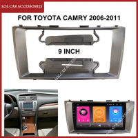 9 Inch For Toyota Camry 2006-2011 Car Radio Stereo Android GPS MP5 Player Casing Frame 2 Din Head Unit Panel Dash Board Cover