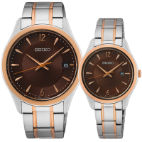 SEIKO精工 CS 城市情侶手錶 對錶 送禮推薦 (SUR470P1+SUR476P1)_SK045