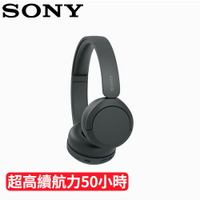 【現折$50 最高回饋3000點】 SONY 索尼 CH520 藍牙耳罩式耳機 - 黑色 (WH-CH520-B)